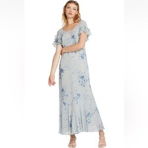 NWOT Loveshackfancy Sloane Celestial Blue Maxi Dress